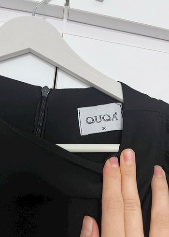 Uzun Kollu Siyah Fırfırlı Uzun Elbise - Görsel 2