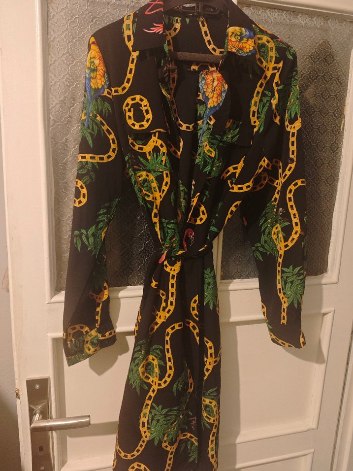 Zincir Detaylı Yılan Desenli Tunik - Görsel 2