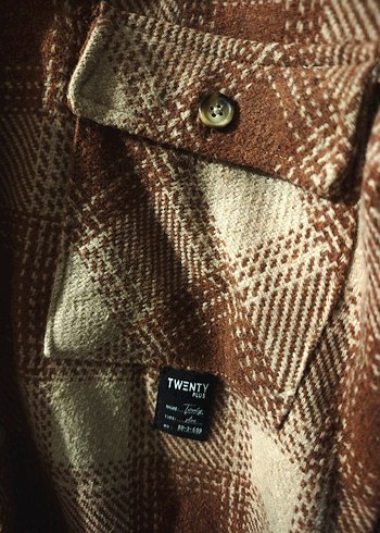 Düğmeli Kahverengi Uzun Kollu Kadın Gömlek - Görsel 3