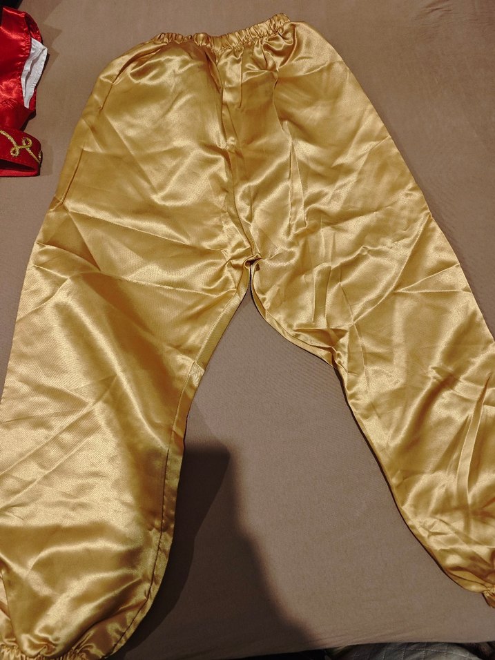 kız cocuk Klasik Kırmızı Nakışlı Uzun Henna Elbise - Görsel 3