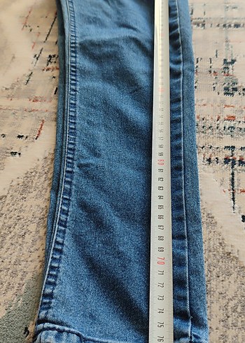 Kız  Mavi Regular Fit Midi Kot Pantolon - Görsel 2