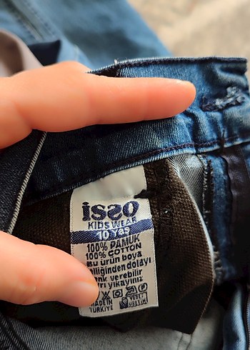 Kız  Mavi Regular Fit Midi Kot Pantolon - Görsel 4