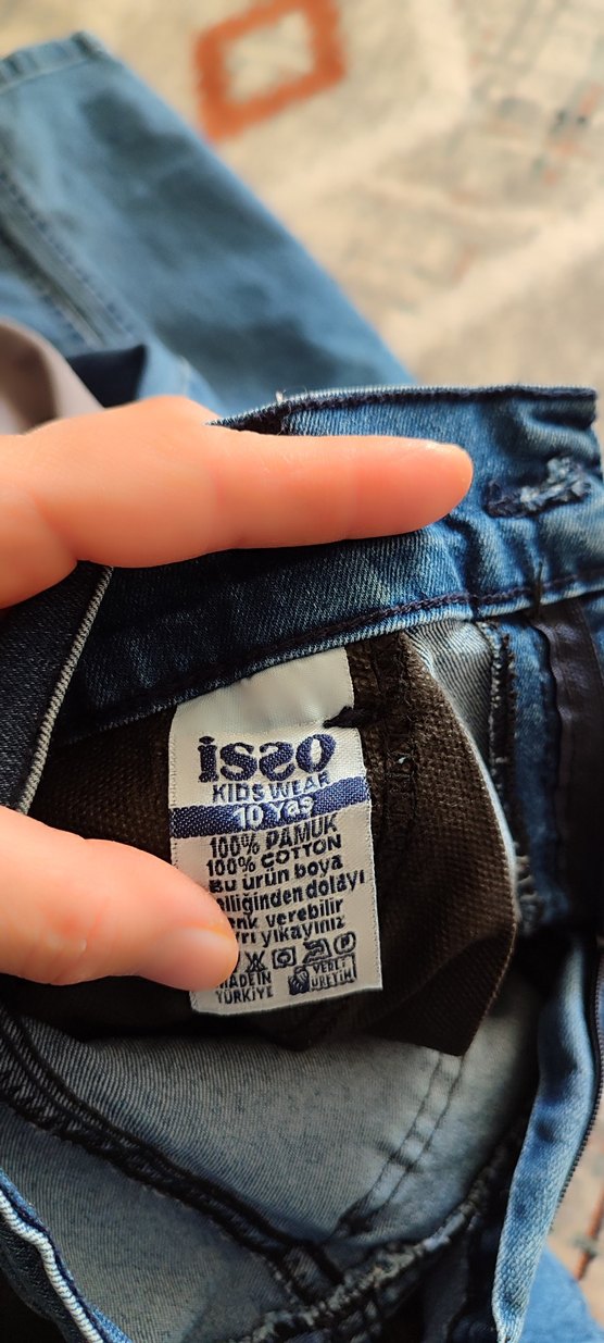 Kız  Mavi Regular Fit Midi Kot Pantolon - Görsel 4