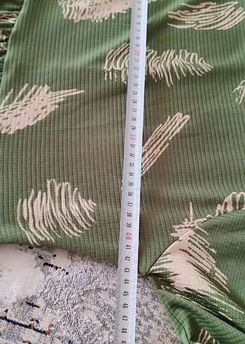 Yeşil Uzun Kollu Piliseli Kadın Elbise - Görsel 6