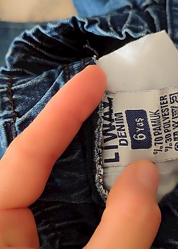 Erkek Çocuk Mavi Rahat Kesim Denim Pantolon - Görsel 4