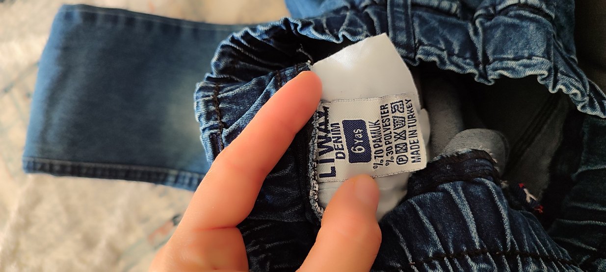 Erkek Çocuk Mavi Rahat Kesim Denim Pantolon - Görsel 4