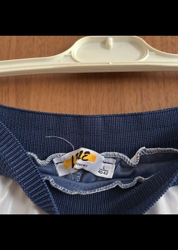 Mavi Beyaz Uzun Kadın Etek - Görsel 4