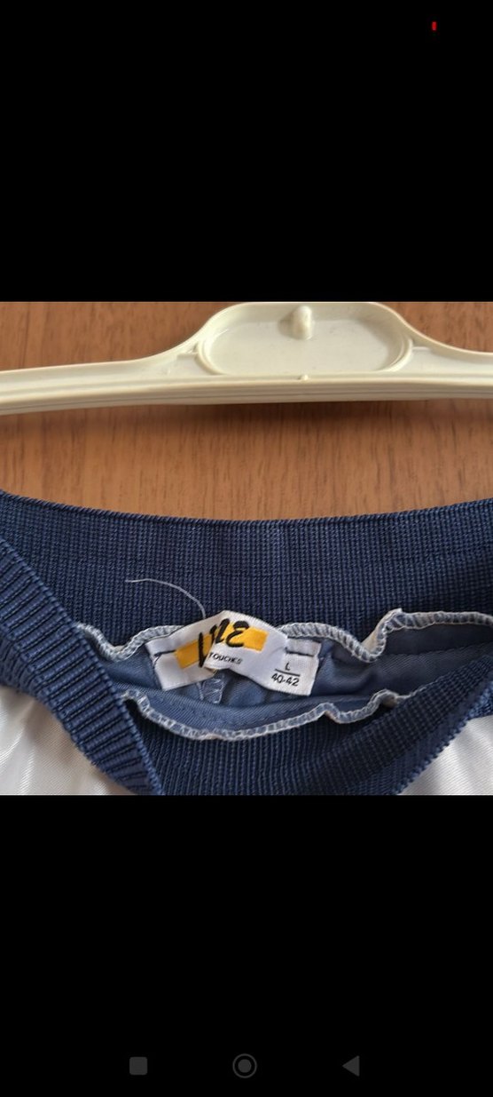 Mavi Beyaz Uzun Kadın Etek - Görsel 4