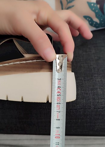 Yılan Desenli Dolgu Topuklu Kadın Sandalet - Görsel 7