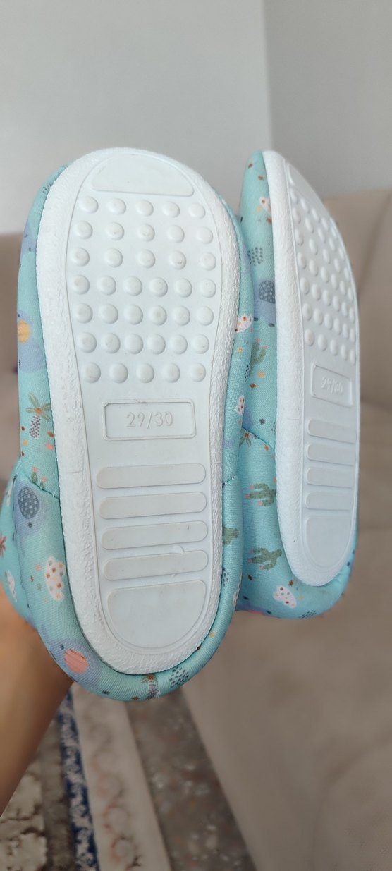 Mavi Baskılı Erkek Çocuk Sıcak Panduf - Görsel 4