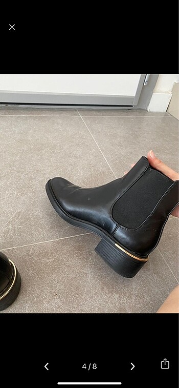 39 Beden siyah Renk Zara bot