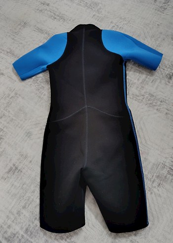 Erkek Çocuk Kısa Kollu Mavi Siyah Mayo - Görsel 4