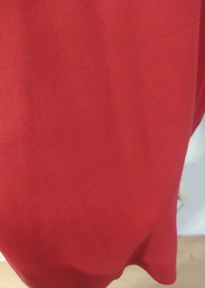 Penye kırmızı bluz - Görsel 2