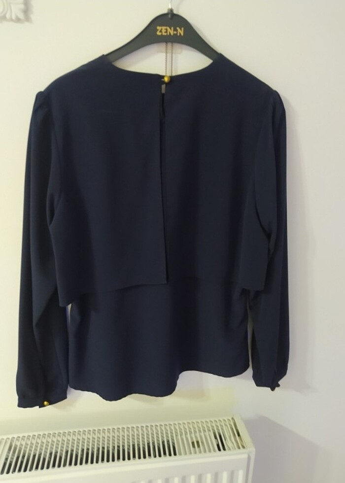 Lacivert bluz - Görsel 3