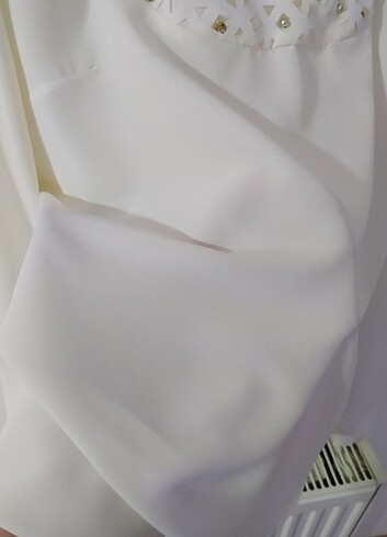 Krem bluz - Görsel 2