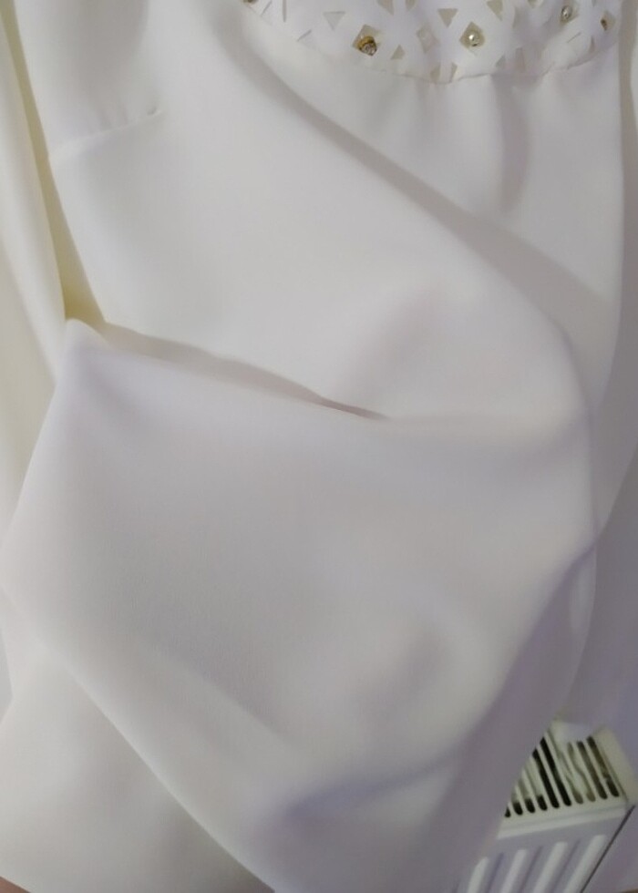 Krem bluz - Görsel 2