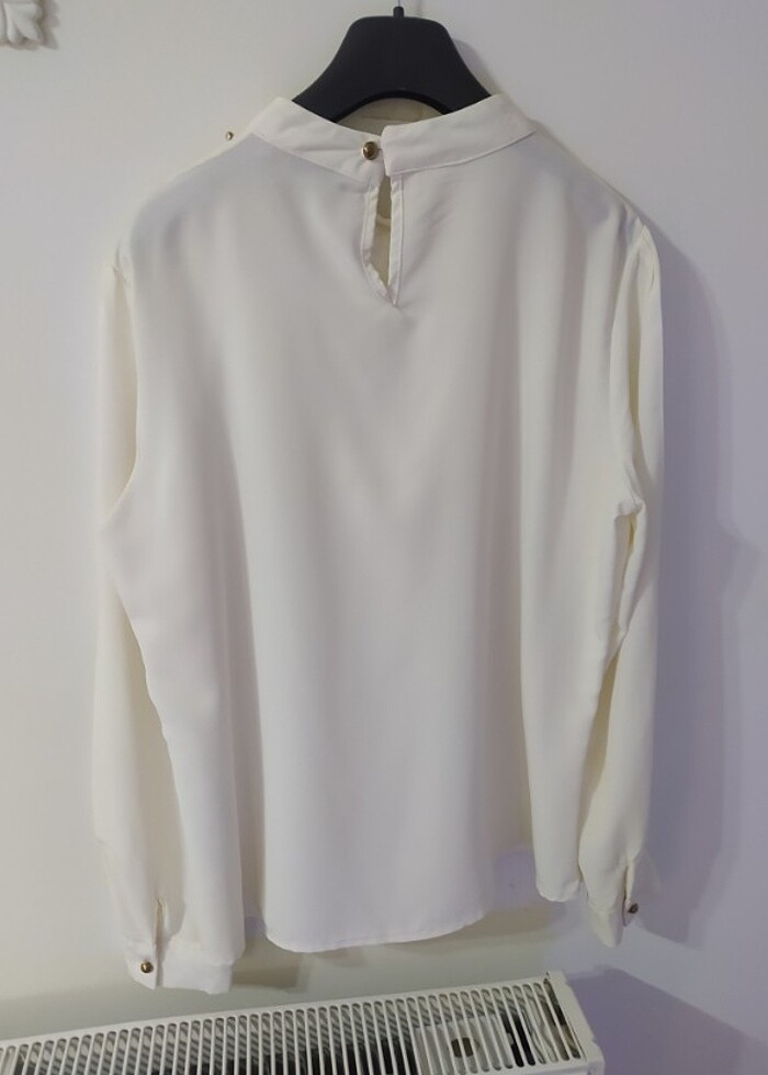 Krem bluz - Görsel 3