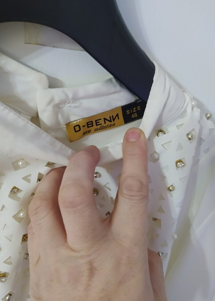 Krem bluz - Görsel 4