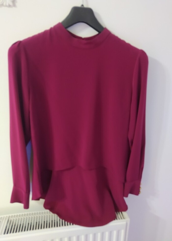 Önü kısa arkası uzun bluz - Görsel 3