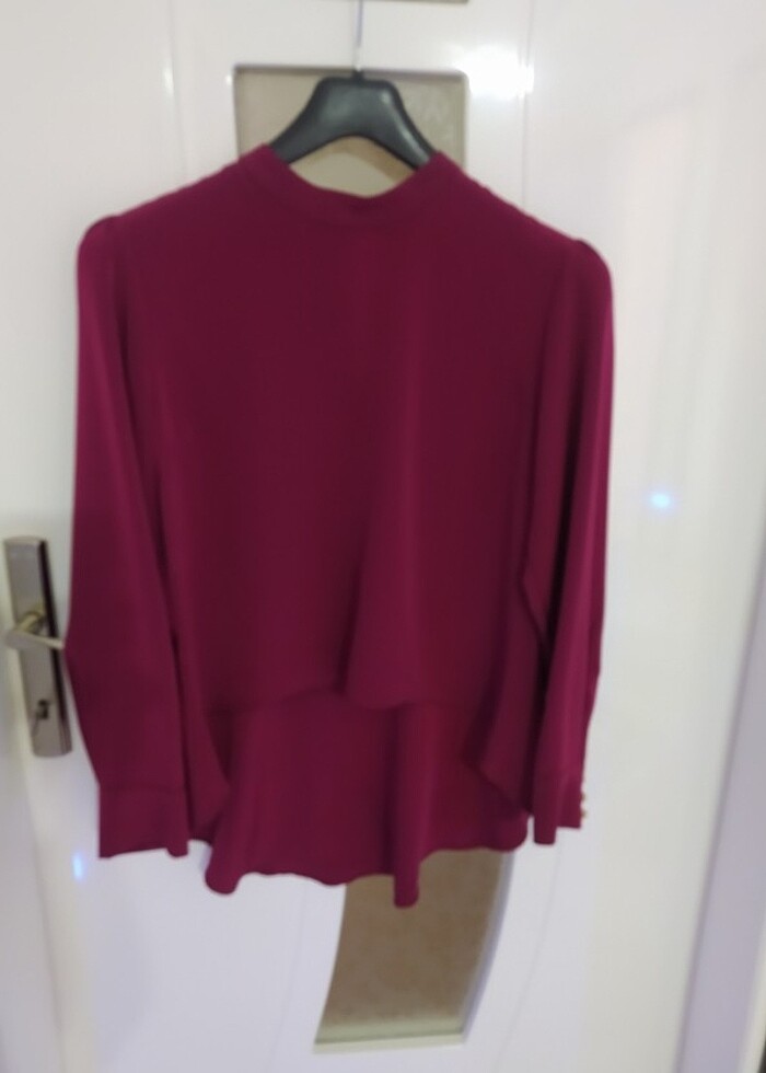 Önü kısa arkası uzun bluz - Görsel 5