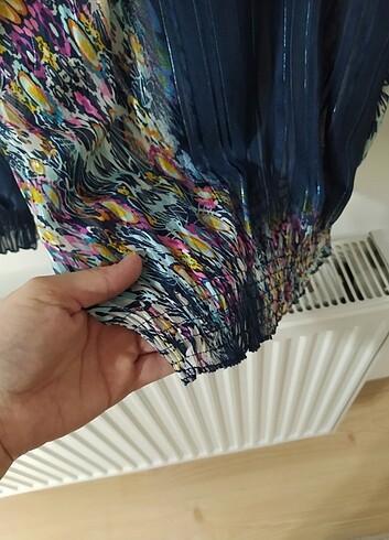 Şifon yaka detaylı bluz - Görsel 7