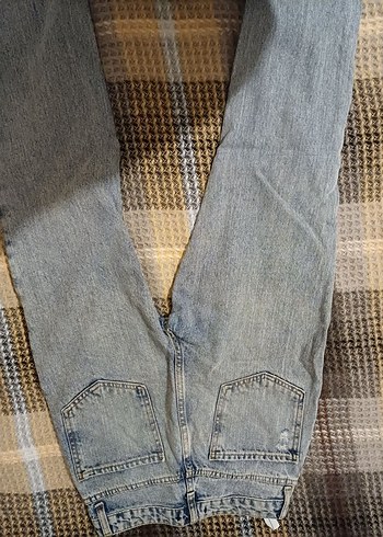 Gevşek Kesim Kadın Midi Boy Kot Pantolon - Görsel 3