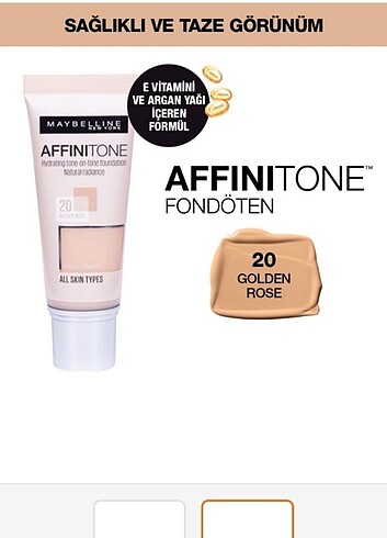 Affinitone fondöten