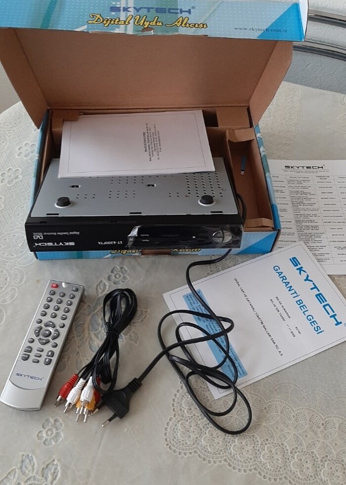 SKYTECH dijital uydu alıcısı ST-6200 FTA - Görsel 4