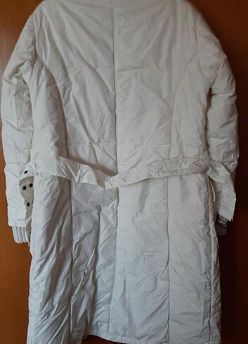 SEMPRE MARKA beyaz, ici tüy dolu, manto. L.  - Görsel 6