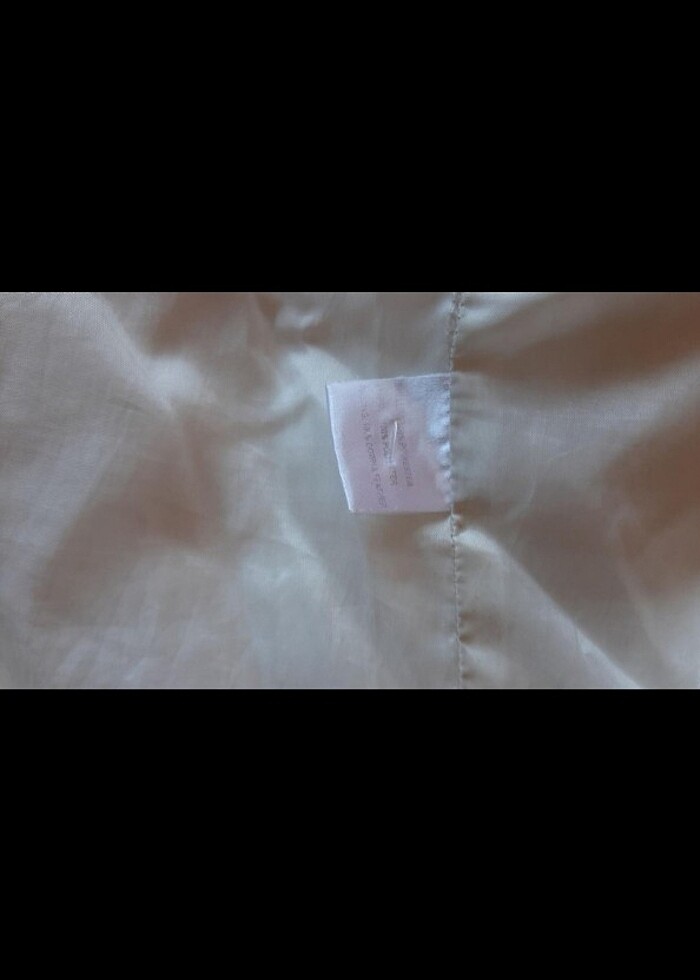 SEMPRE MARKA beyaz, ici tüy dolu, manto. L.  - Görsel 5