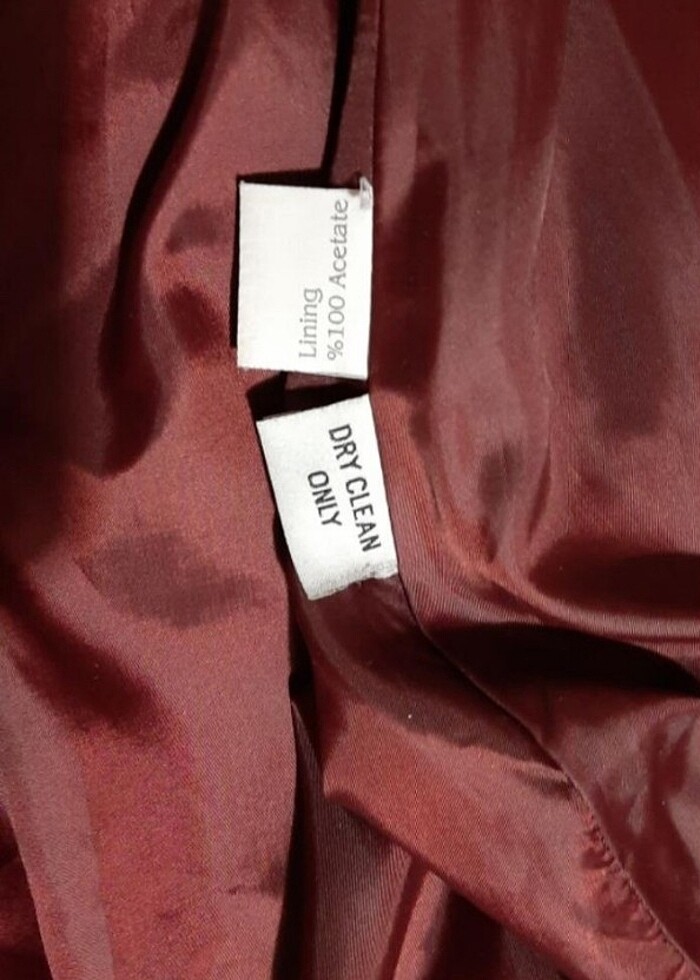 Pasha marka. Bordo, Xl. kaşe, uzun, yeni, hiç kullanılmamış palt - Görsel 4