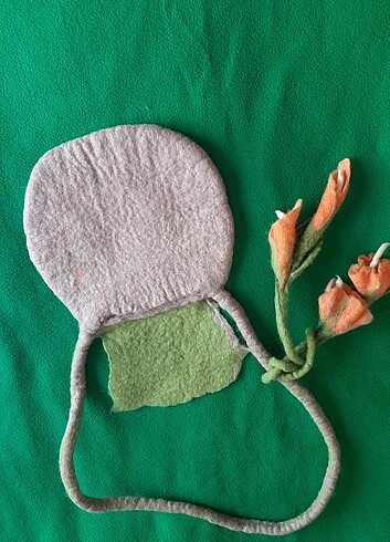 El yapımı keçe çanta. gece abiye amacıyla kullanabilir. boy 22 c - Görsel 6