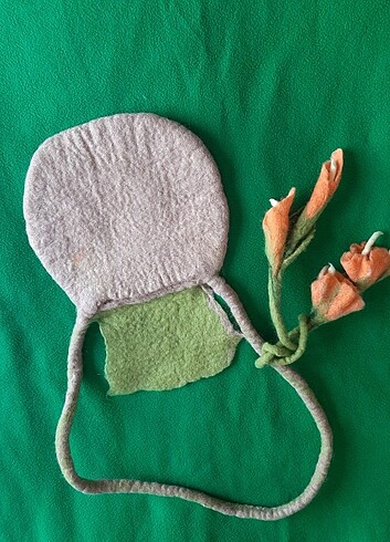 El yapımı keçe çanta. gece abiye amacıyla kullanabilir. boy 22 c - Görsel 7