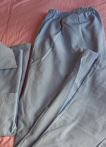 Erkek Pamuklu pijama takımı.  3 beden. açık mavi yeni - Görsel 15