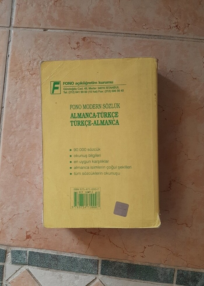 FONO Almanca modern sözlük.  Almanca-Türkçe Türkçe-Almanca.  200 - Görsel 2