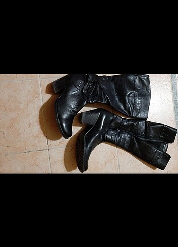 GÖN deri çizme. deri. fermuarli. 40 numara - Görsel 2