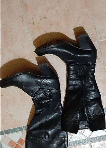 GÖN deri çizme. deri. fermuarli. 40 numara - Görsel 3