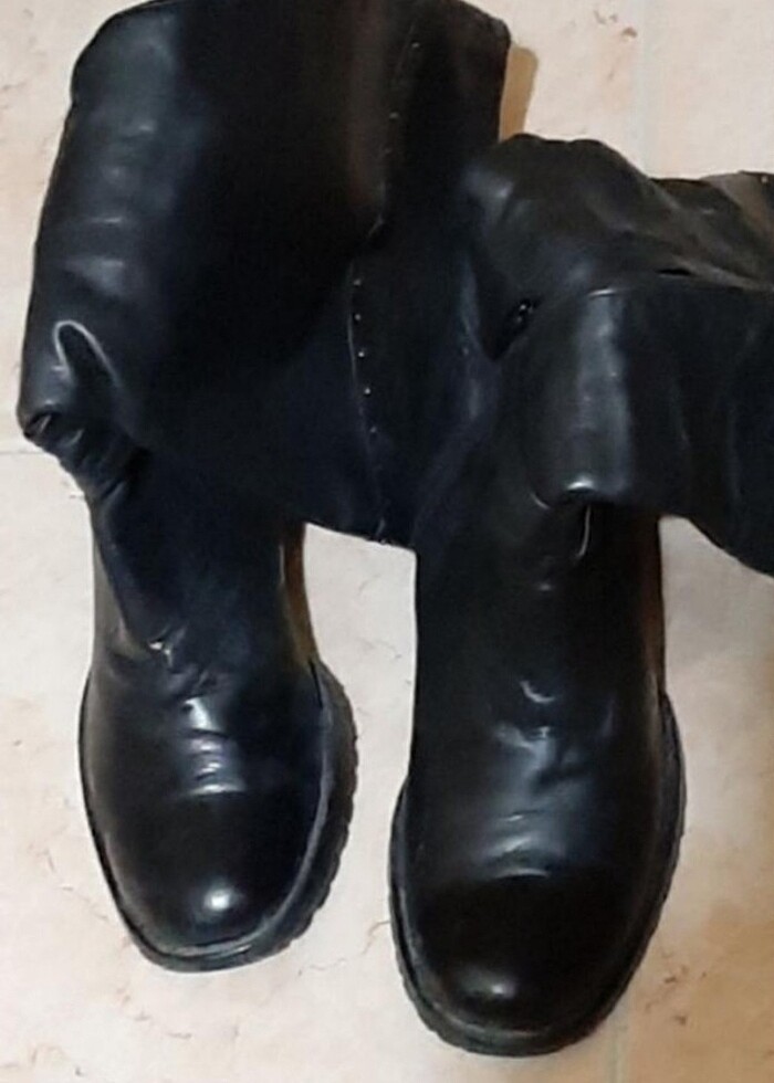 GÖN deri çizme. deri. fermuarli. 40 numara - Görsel 4