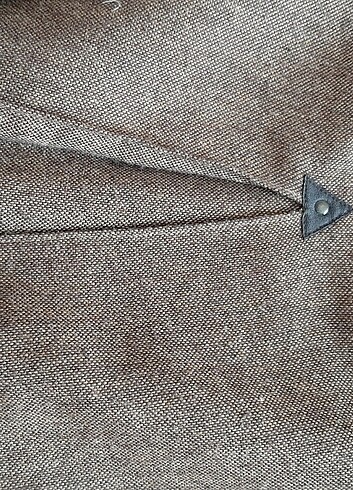 Twist marka 42 beden yünlü etek. kahverengi krem rengi Kumlu kum - Görsel 8