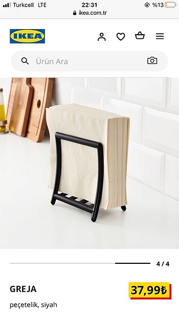 Ikea Peçetelik
