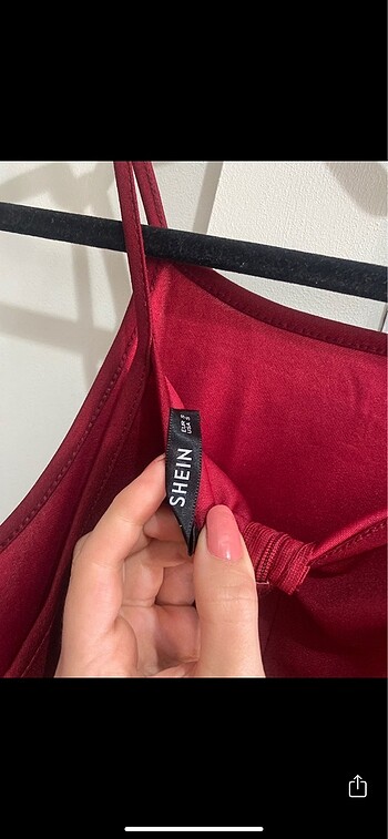 s Beden bordo Renk Shein Elbise