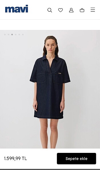 s Beden MAVİ Madelyn Denim Elbise