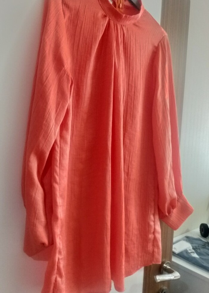 ince dokuma parlak tunik - Görsel 2