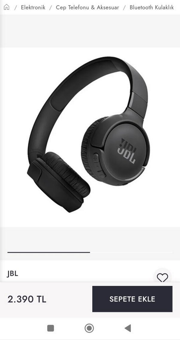 Siyah JBL Kablosuz Kulaklık - Görsel 2