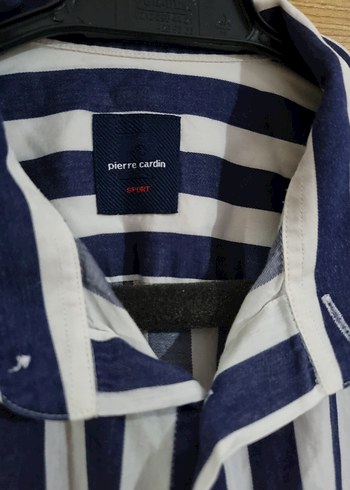 Pierre Cardin Erkek Mavi Çizgili Uzun Kollu Gömlek