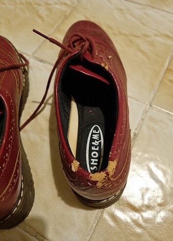 37 Beden bordo Renk Bordo ayakkabı