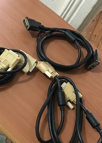 BİLGİSAYAR için power + DVI + Vga + HDM Kablo Seti - Görsel 6
