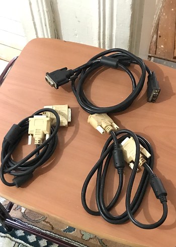 BİLGİSAYAR için power + DVI + Vga + HDM Kablo Seti - Görsel 7