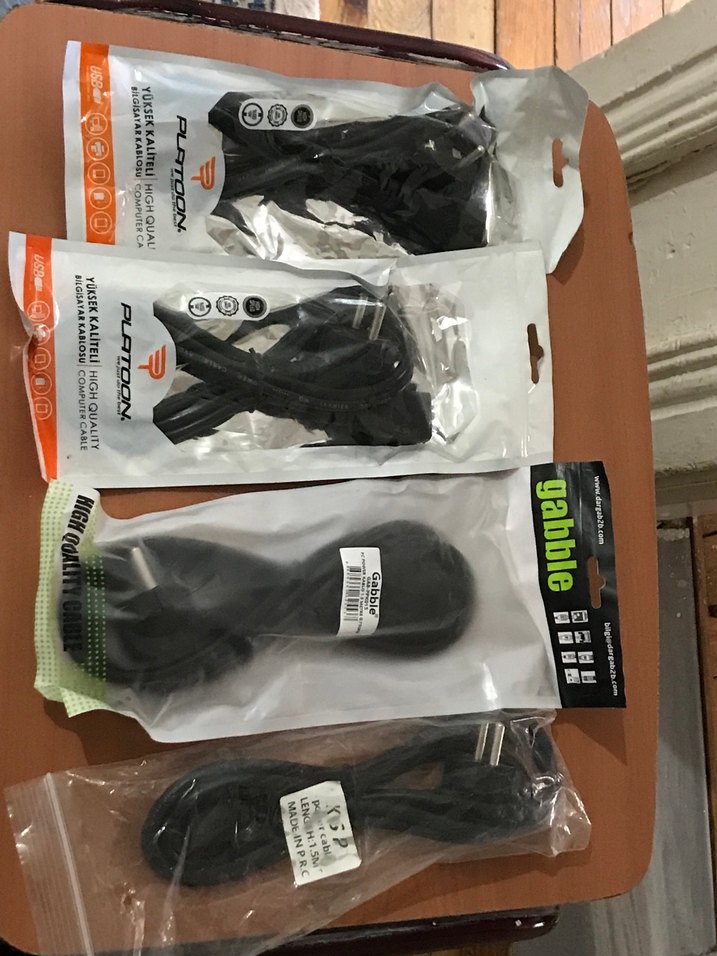 BİLGİSAYAR için power + DVI + Vga + HDM Kablo Seti - Görsel 3