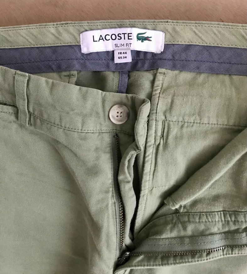 Lacoste Regular Fit Keten Pantolon 3 adet - Görsel 4